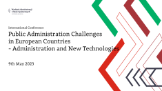 Obraz: International Conference Public Administration challenges in European countries 10 th November 2022