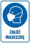 Obraz: Plakat Załóż Maseczkę