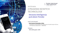 Obraz: Plakat ze spotkania z prawem nowych technologii w dniu 19 tycznia 2023 roku