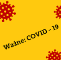 Obraz: Napis Ważne: COVID-19