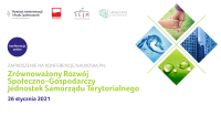 Obraz: Zaproszenie na Konferencję Naukową „Zrównoważony rozwój społeczno-gospodarczy jednostek samorządu terytorialnego”. 26 stycznia 2021